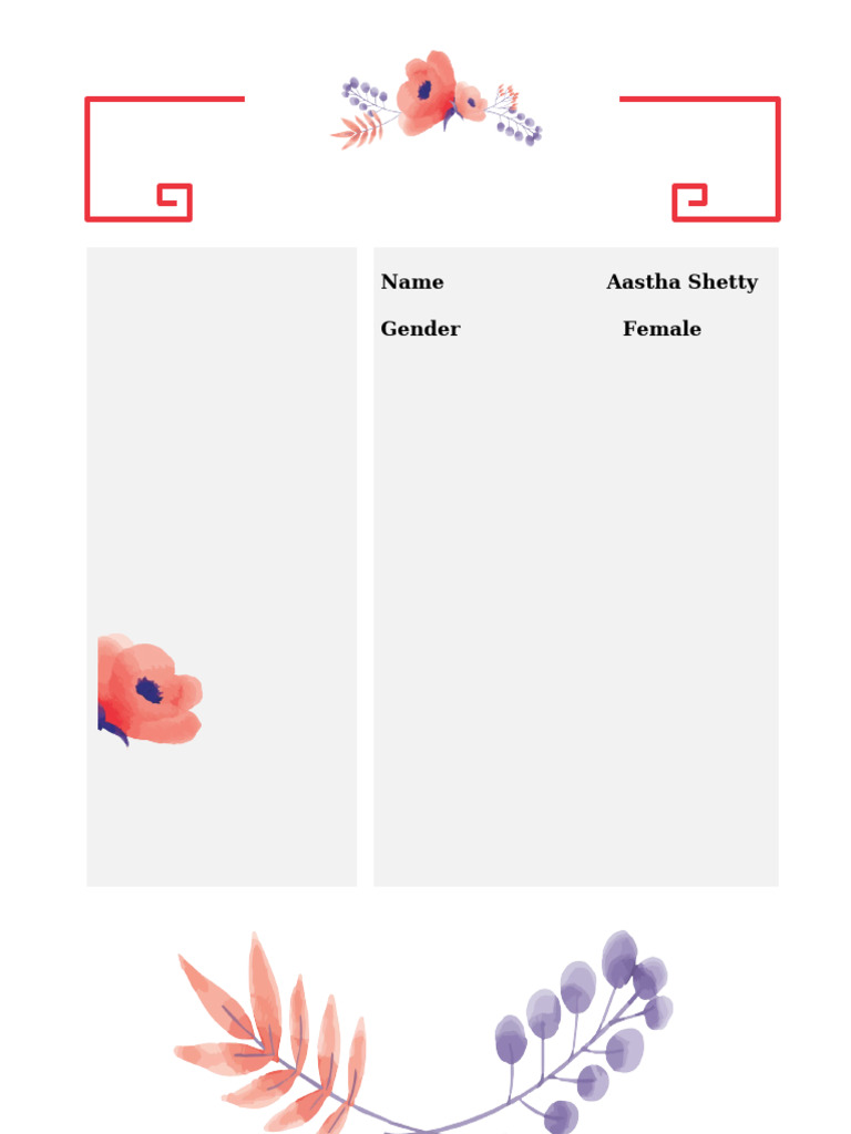 Name Aastha Shetty | PDF