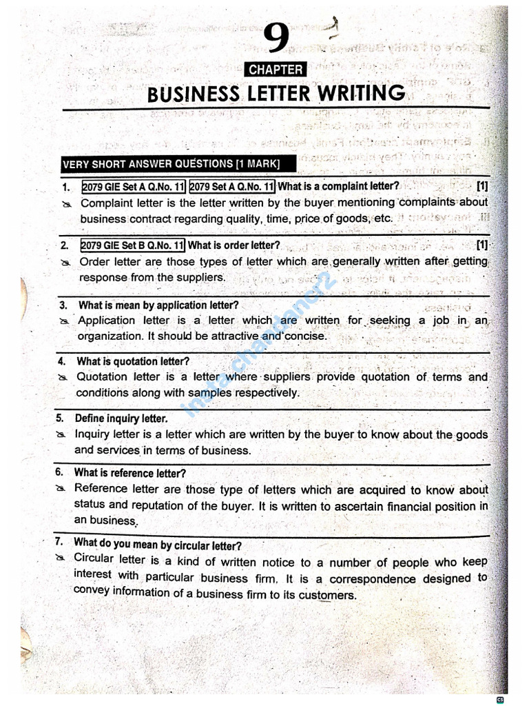 Business Letter Writing | PDF