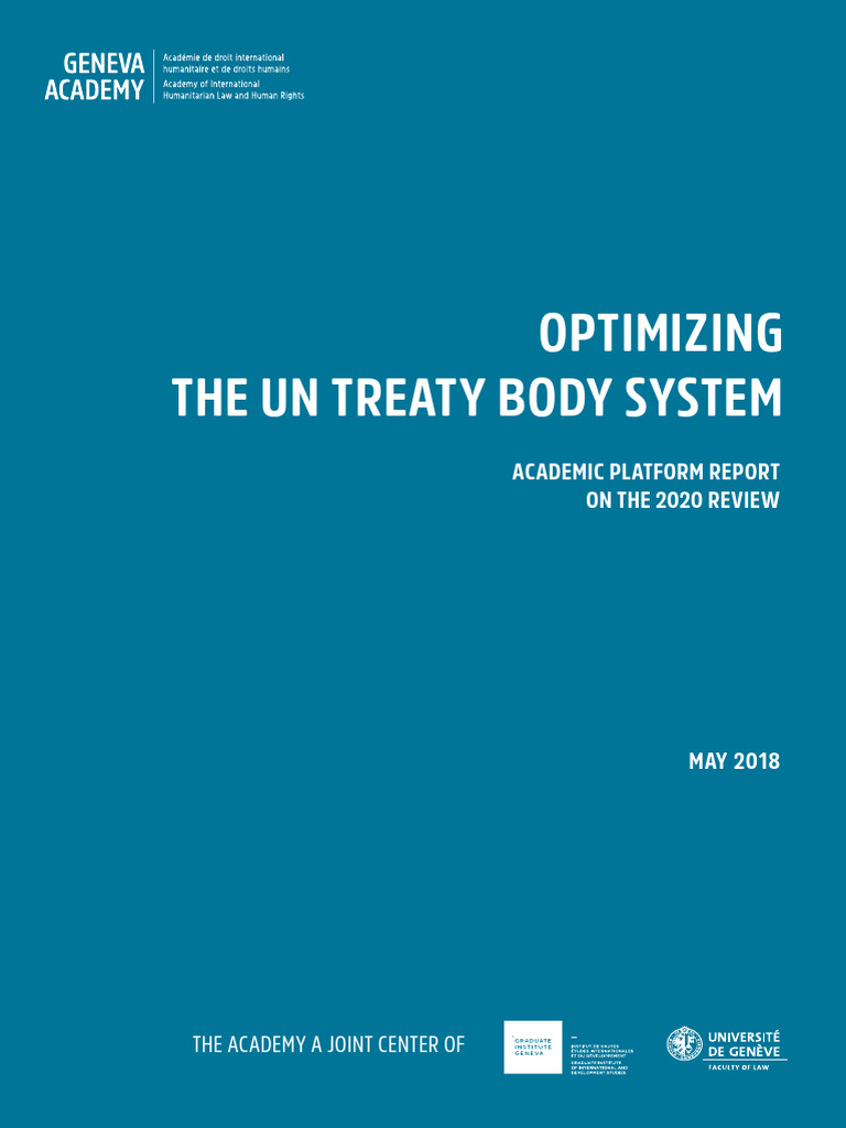 Optimizing UN Treaty Bodies | PDF | Convention On The Rights Of The ...