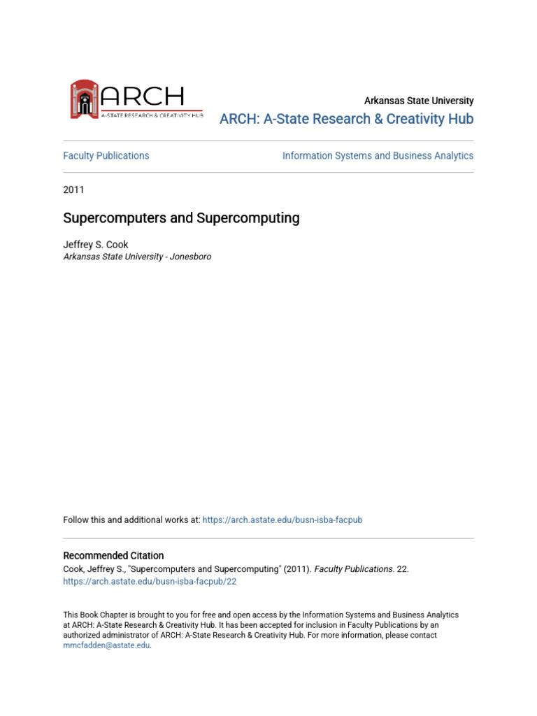 Supercomputers and Supercomputing | PDF | Parallel Computing ...