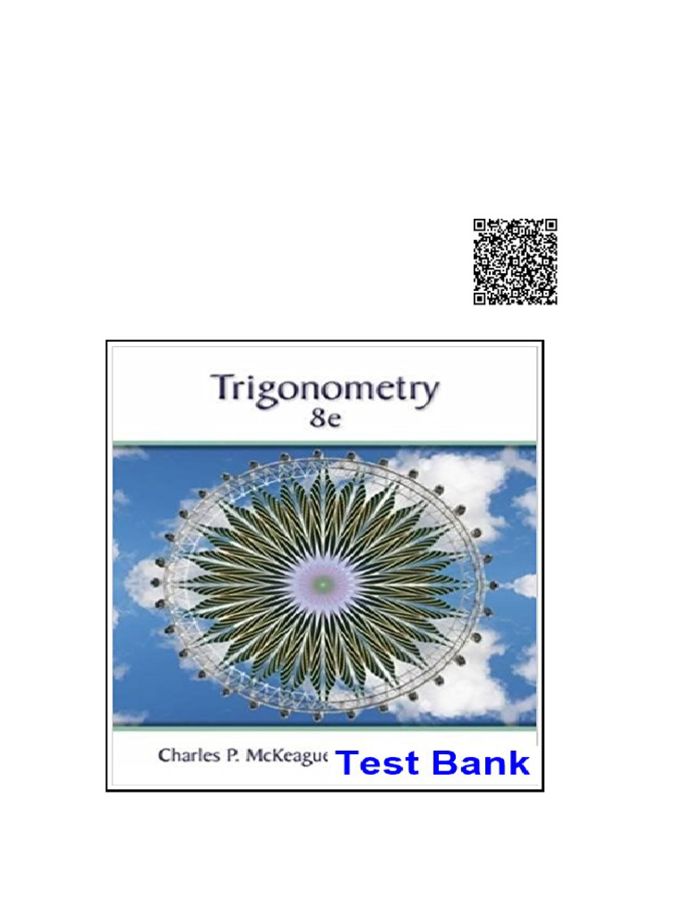 Trigonometry 8th Edition McKeague Test Bank | PDF | Trigonometry