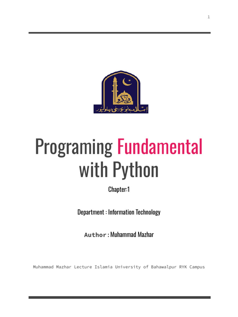 Programing Fundamentals CH - 2 | PDF | Computer Programming | Compiler