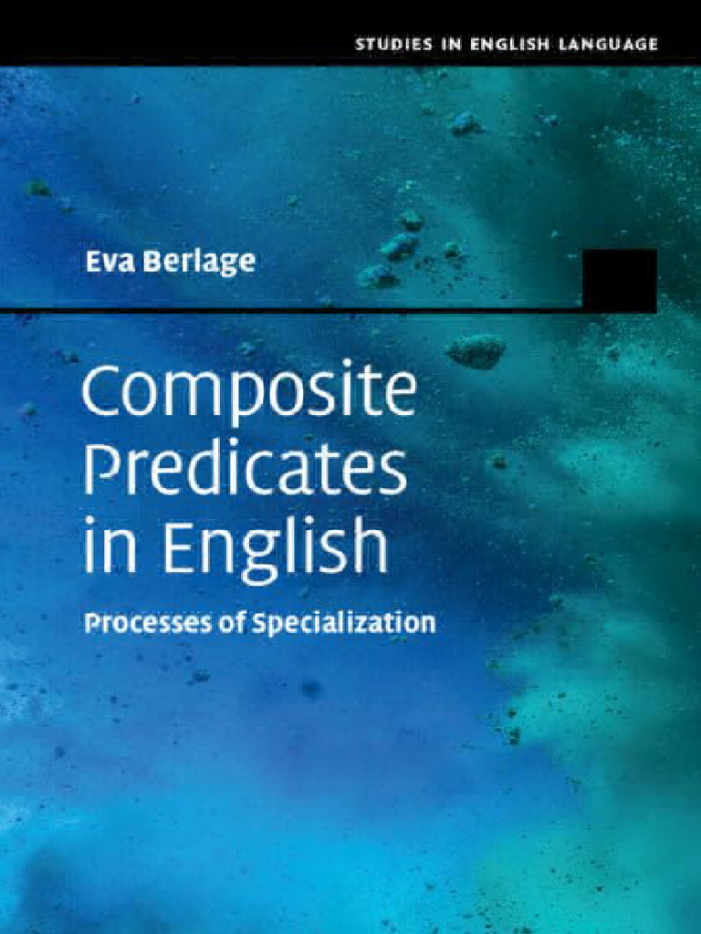 Composite Predicates in English - Processes of Specialization | PDF ...