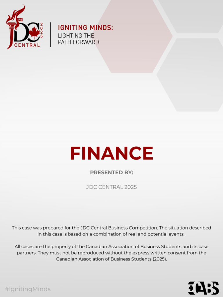 FINAL - JDCC 25 - Finance - Official Case | PDF | Margin (Finance) | Prices