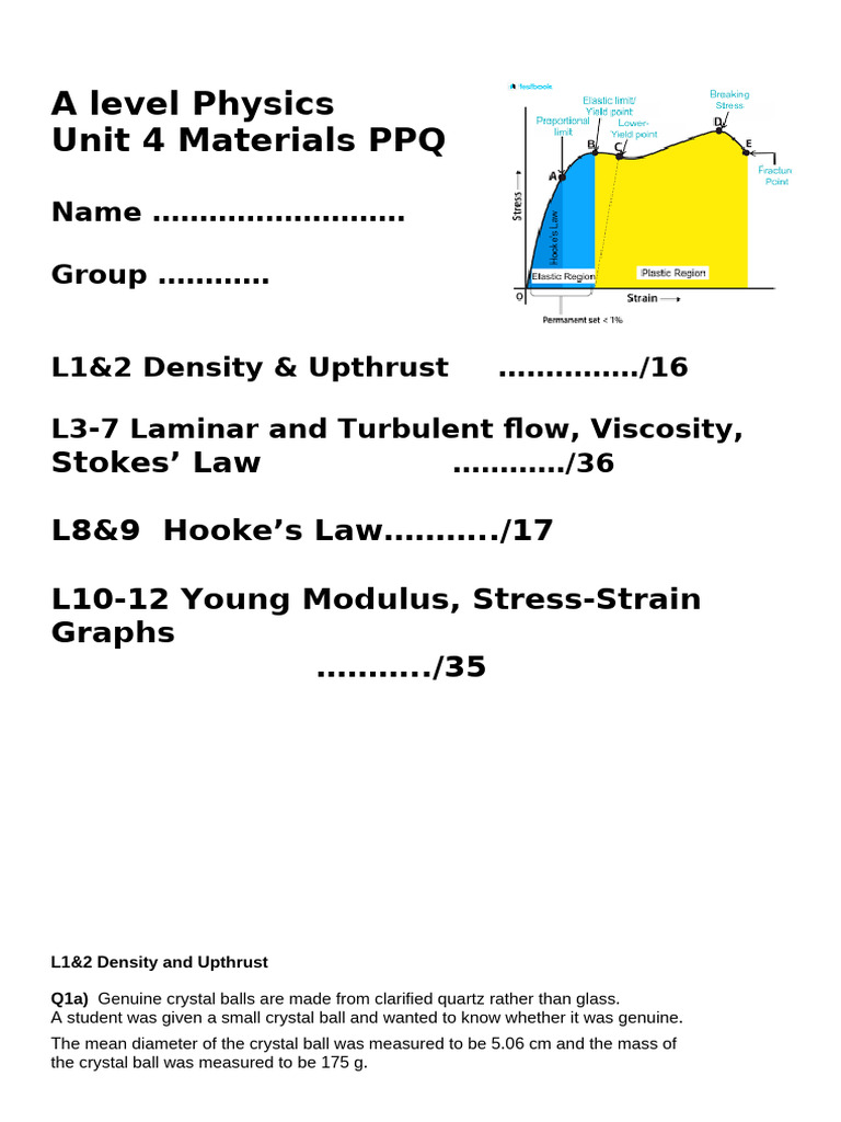 Unit 4 PPQ Booklet | PDF