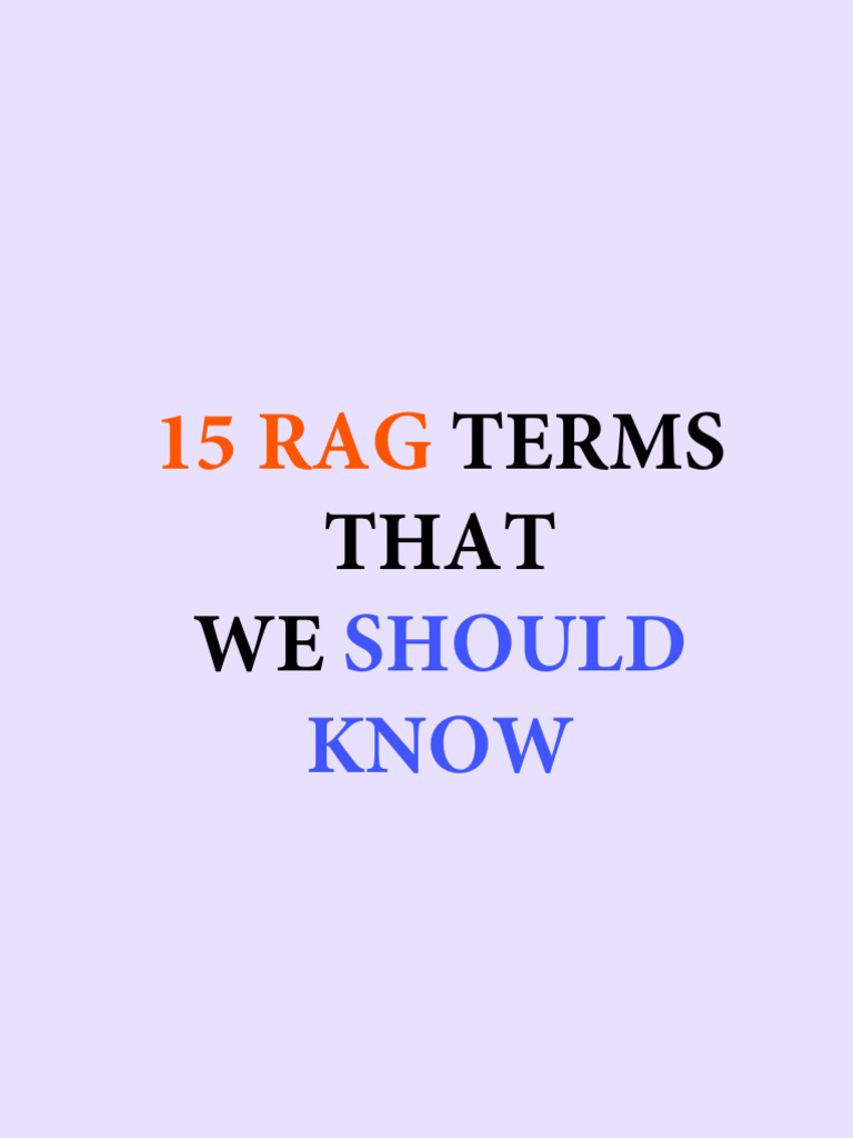 Terms That WE: Should Know | PDF