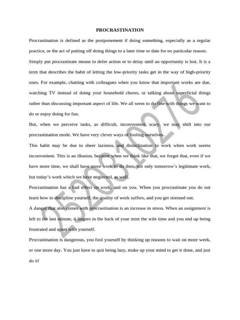 Otm 112 Practical Output | PDF | Procrastination | Professional Skills