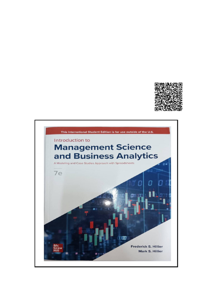 (Ebook) Introduction To Management Science and Business Analytics by | PDF