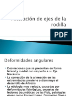 Alteración de Ejes de La Rodilla