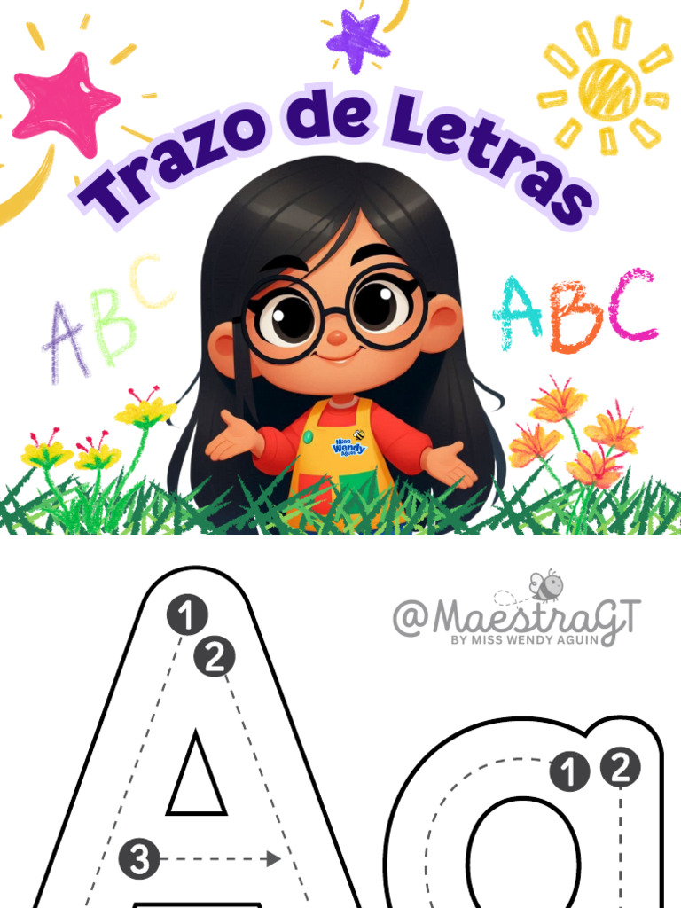 Trazo de Letras by Miss Wendy Aguin | PDF