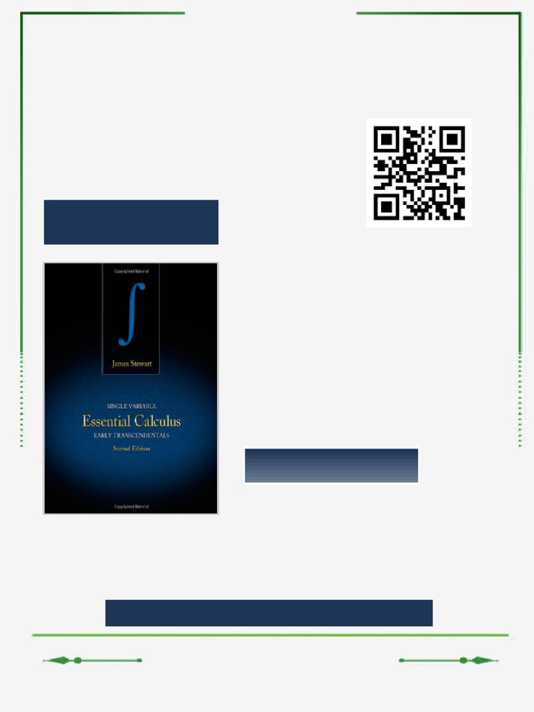 Single Variable Essential Calculus Early Transcendentals 2nd Edition ...