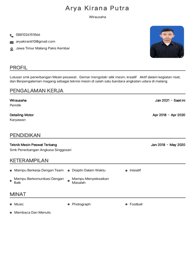 CV Arya Kirana | PDF