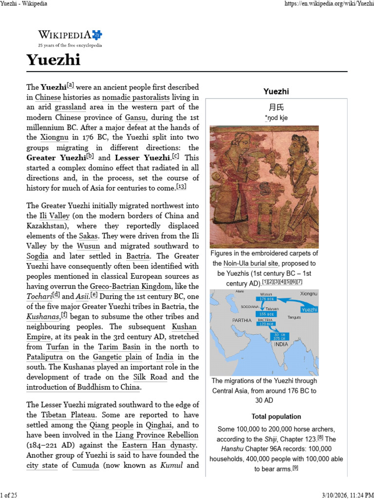 Yuezhi | PDF | Ancient Asia | Ancient History