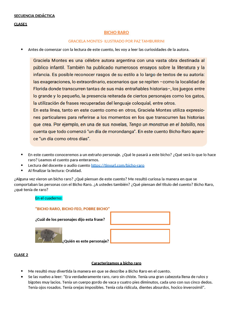 Activ. Bicho Raro | PDF