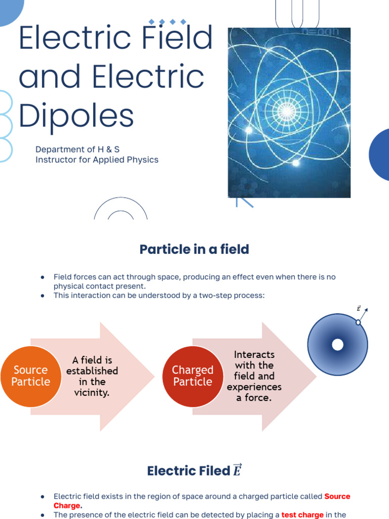 Lecture Electric Field Complete | PDF | Electric Field | Force