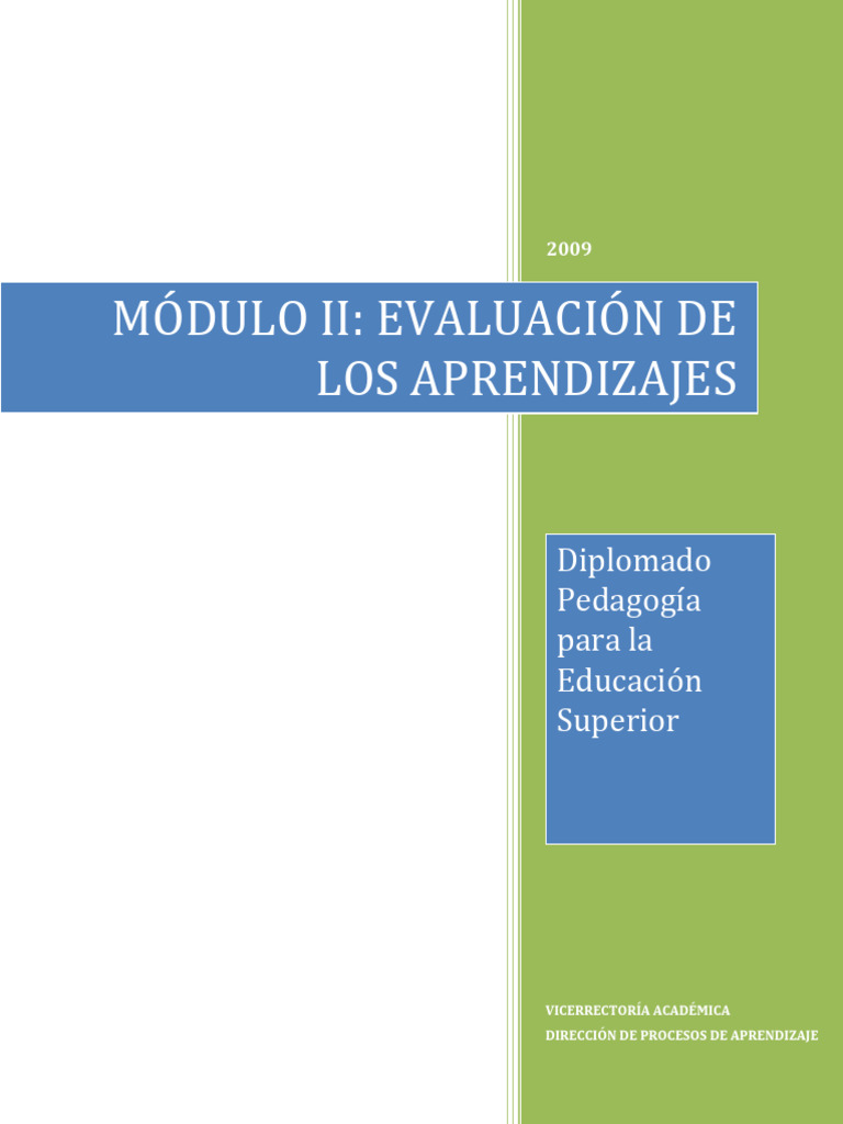 MAnual de Evaluacion Didáctica | PDF | Evaluación | Pedagogía