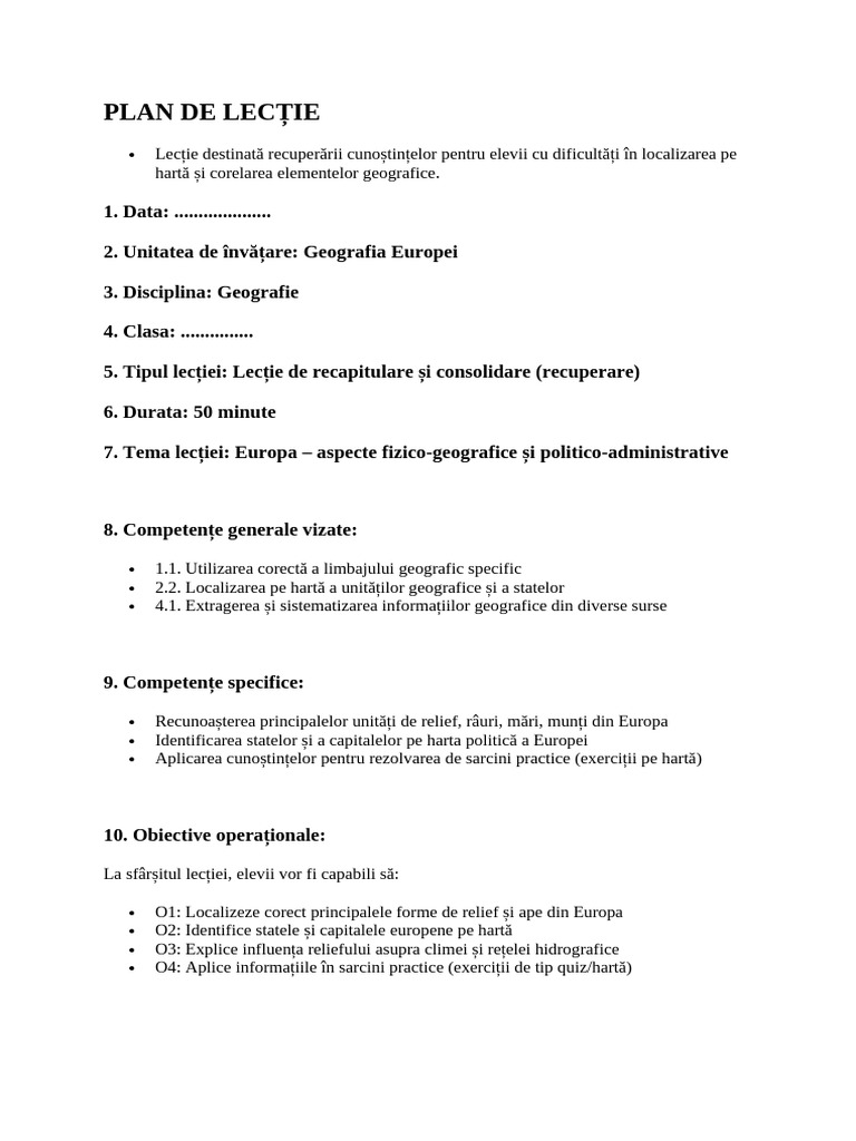 49 Plan de Lectie | PDF