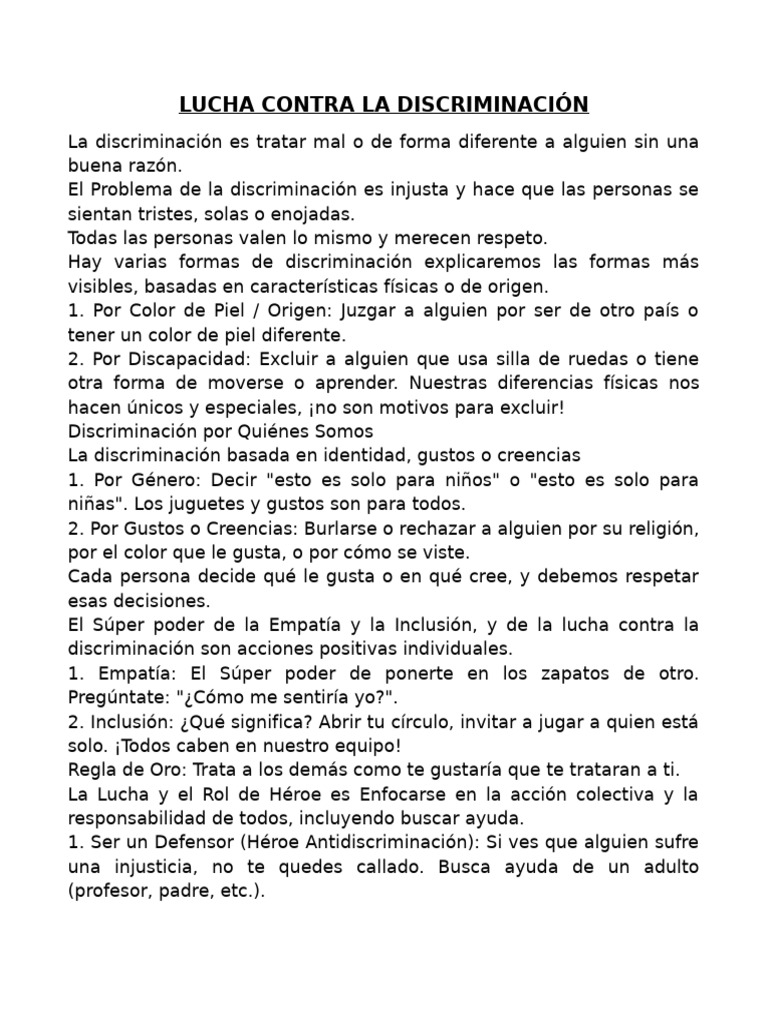 Discrimi Nación | PDF