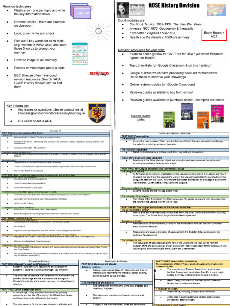 GCSE Revision History | PDF