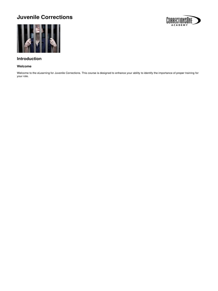 Juvenile - Corrections - Lesson - Plan 2 | PDF | Juvenile Delinquency ...