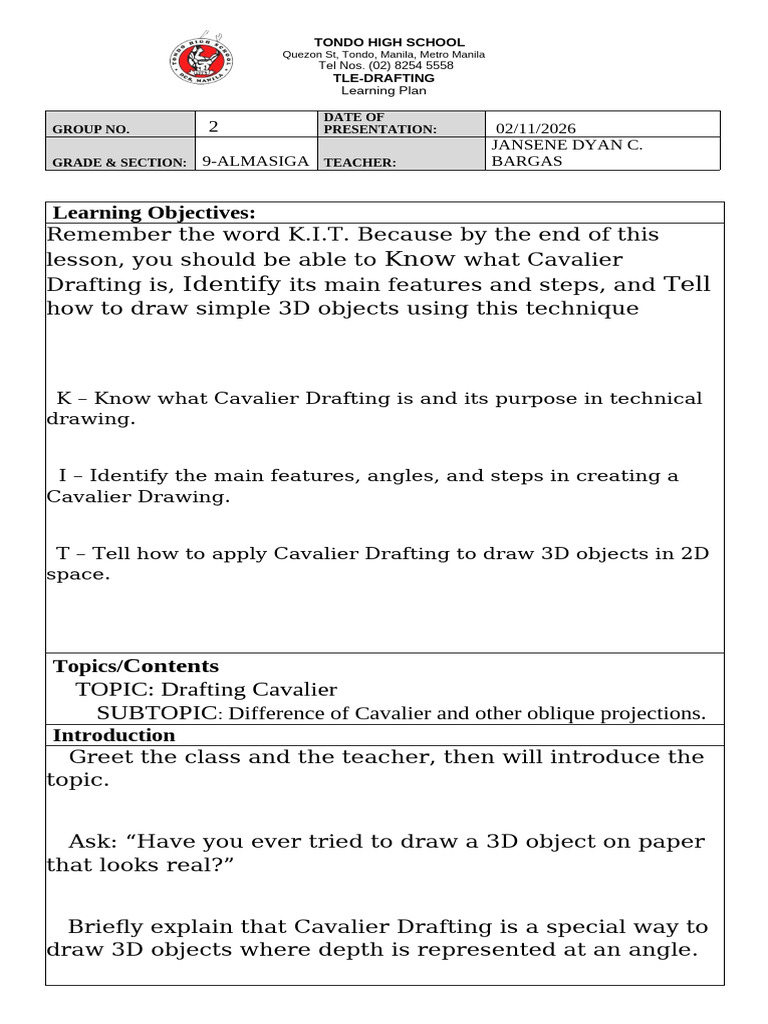 Learning Plan | PDF