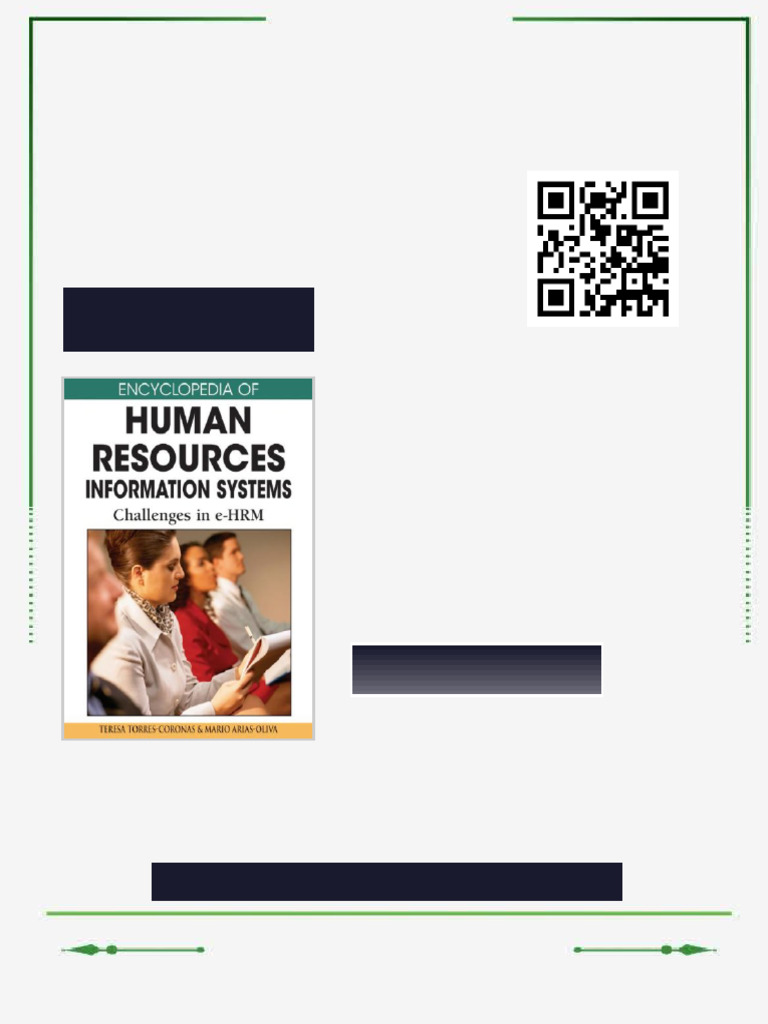 Encyclopedia of Human Resources Information Systems Challenges in E hrm ...