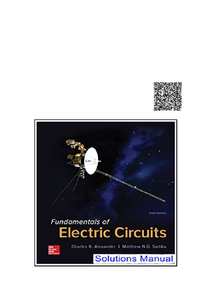 Fundamentals of Electric Circuits 6th Edition Alexander Solutions ...