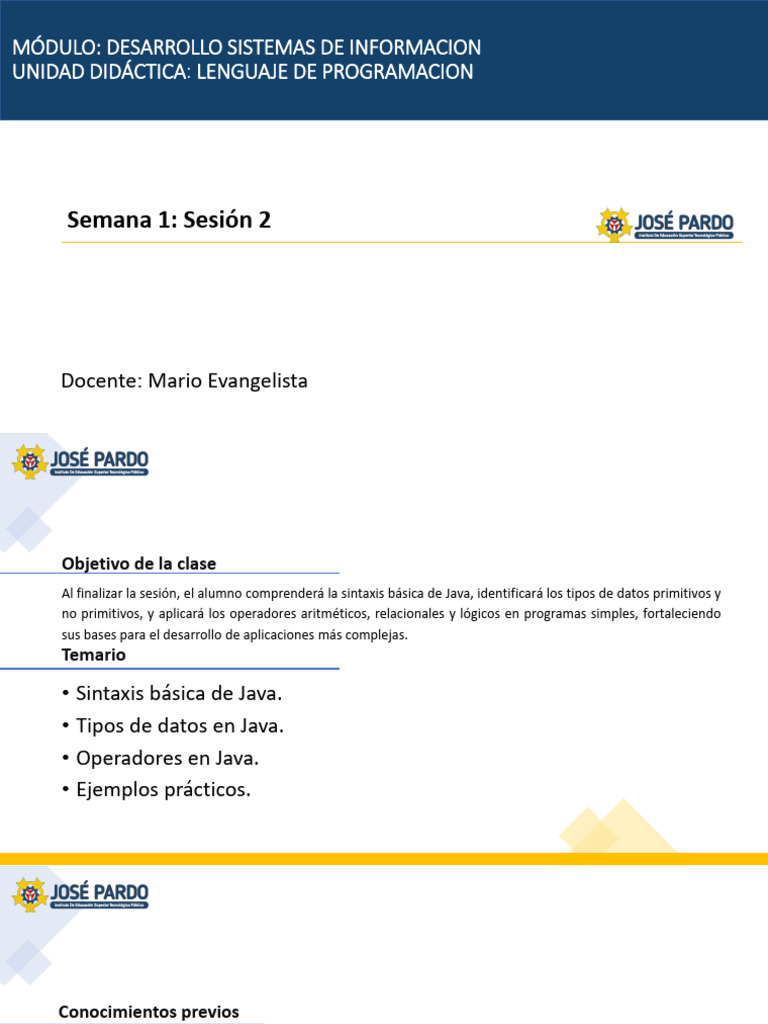 Java - Tipos de Datos - Operadores | PDF | Java (lenguaje de ...
