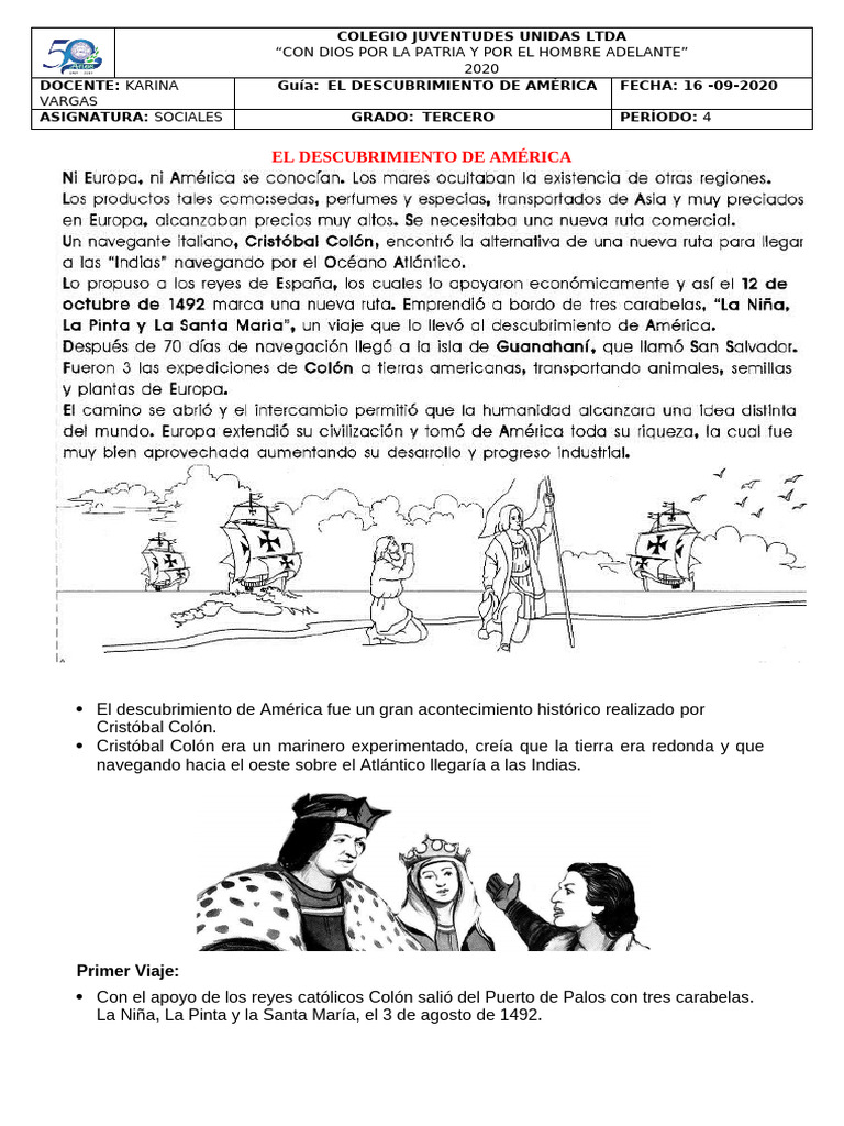 12 de Octubre | PDF | Cristobal colon | Américas