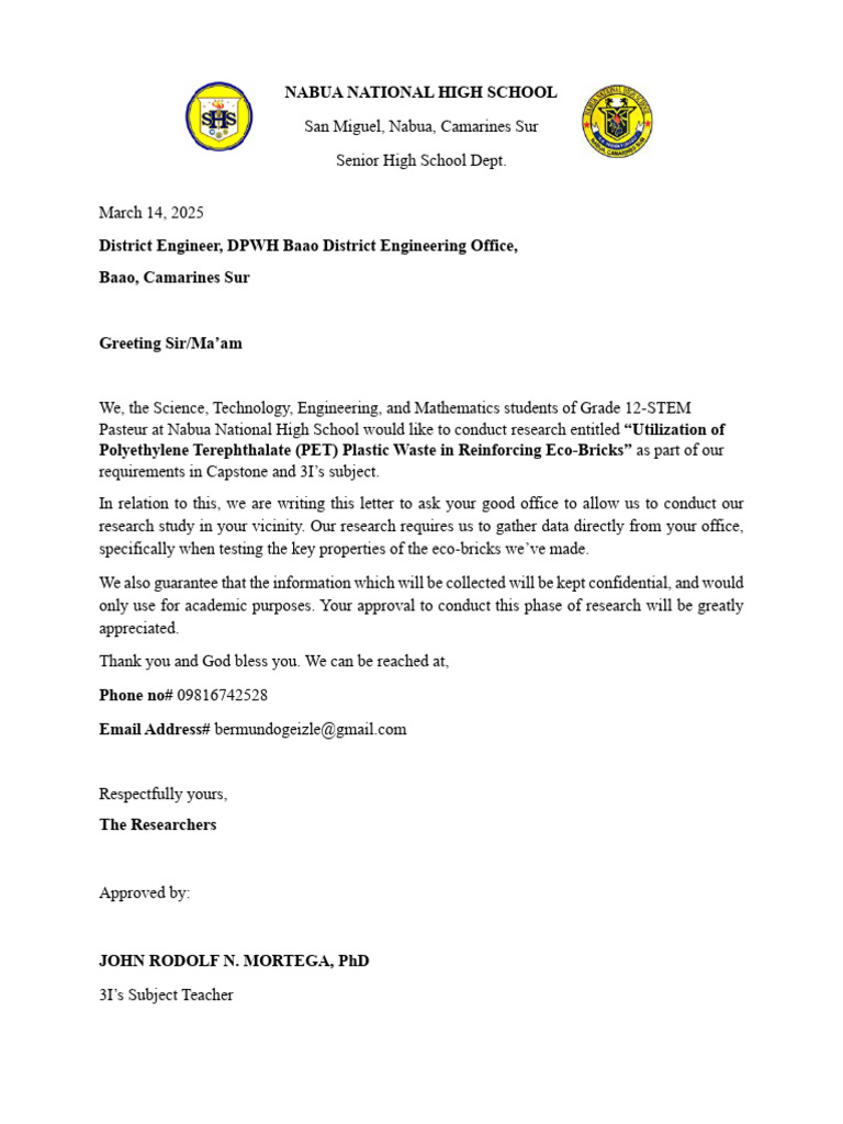 Communication Letter | PDF