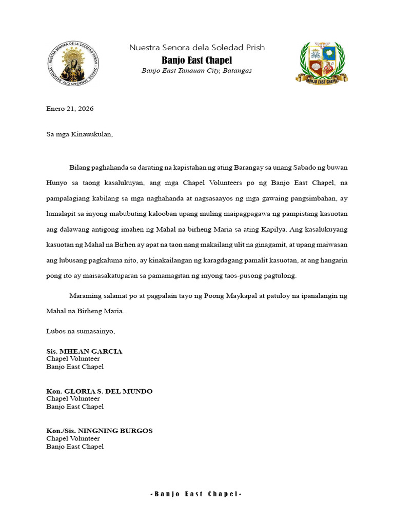 BLC Letter | PDF