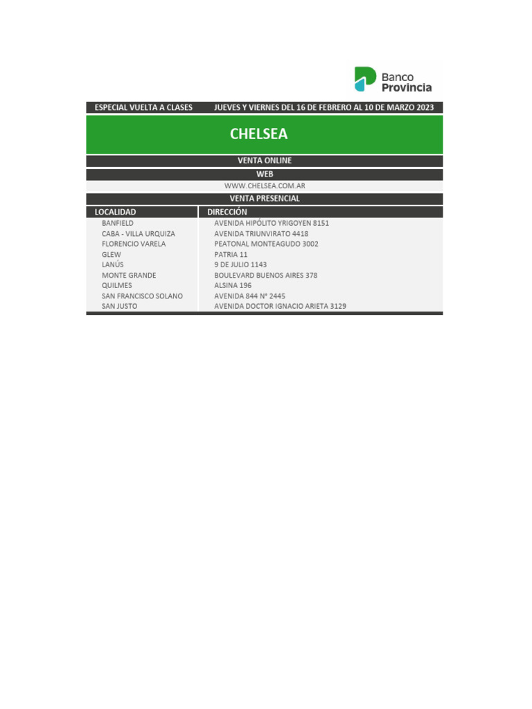 Chelsea | PDF