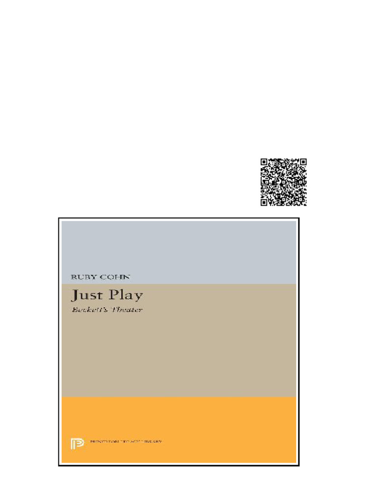(Ebook) Just Play : Beckett's Theater by Ruby Cohn ISBN 9781400853601 ...