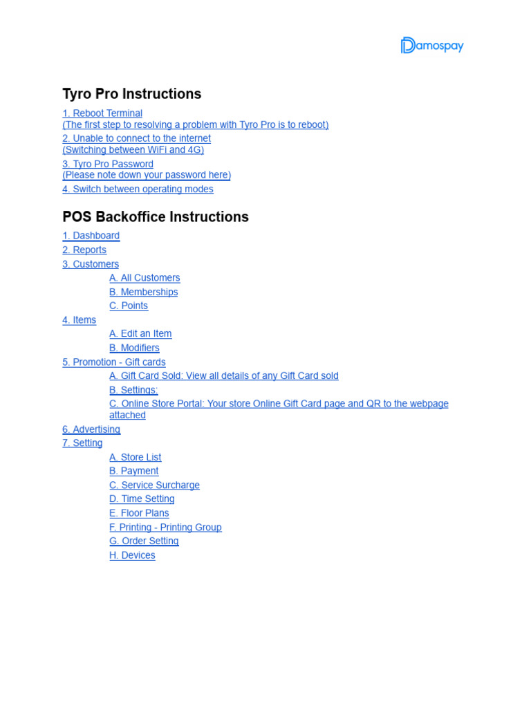 Eftpos and POS Instructions | PDF | Point Of Sale | Online Shopping