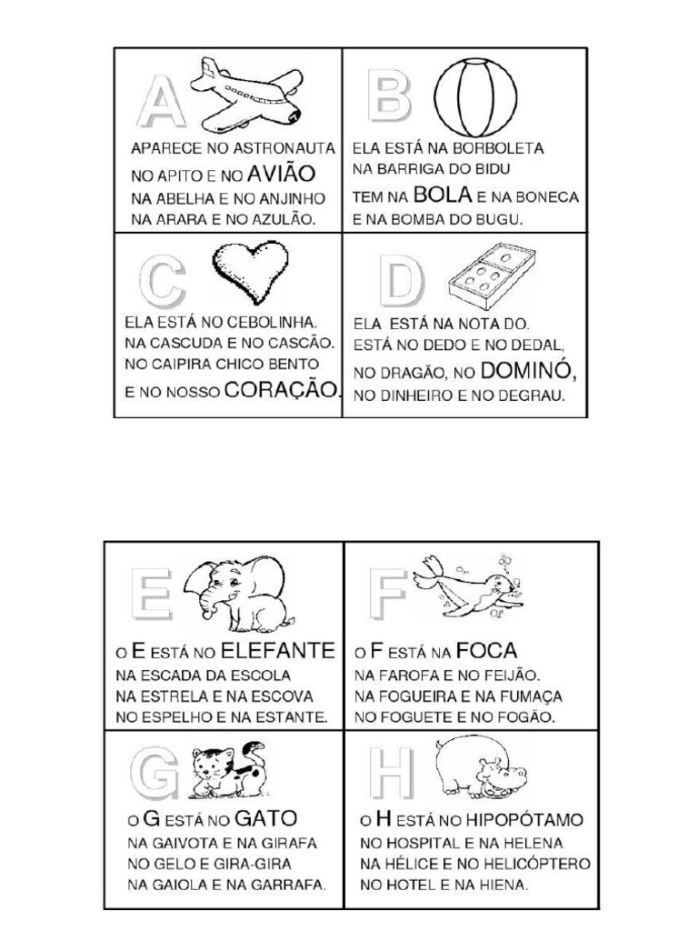 Letras Do Alfabeto e Texto | PDF