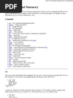 Unix Command Summary: Tutorial