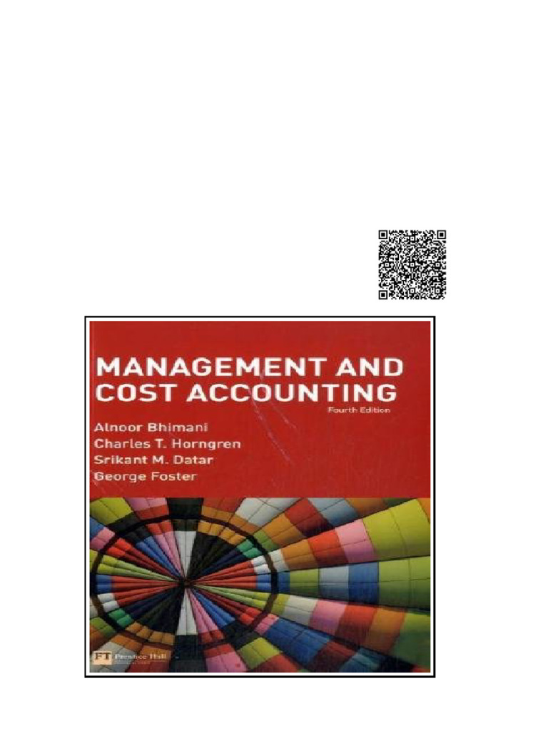 Management and Cost Accounting 4th Edition Alnoor Bhimani | PDF ...