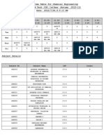 Dept Timetable Report