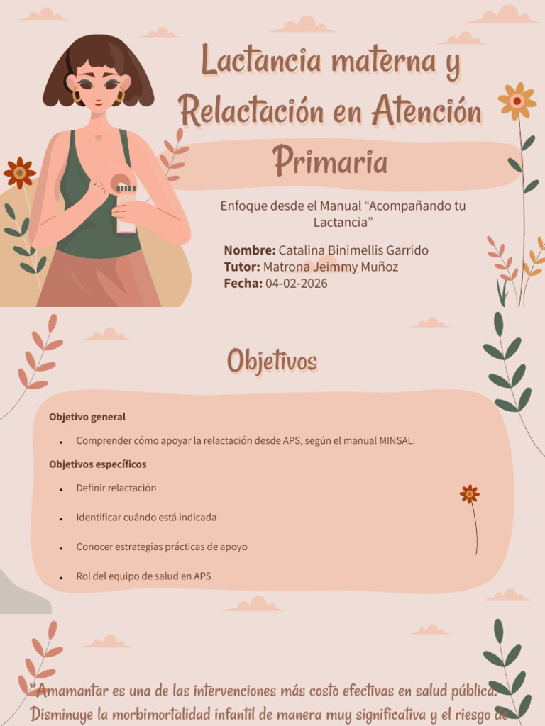 Lactancia Materna - Relactacion | PDF | Amamantamiento | Lactancia