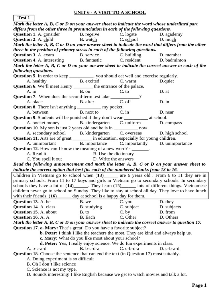 UNIT 6 | PDF | University Of Oxford | University