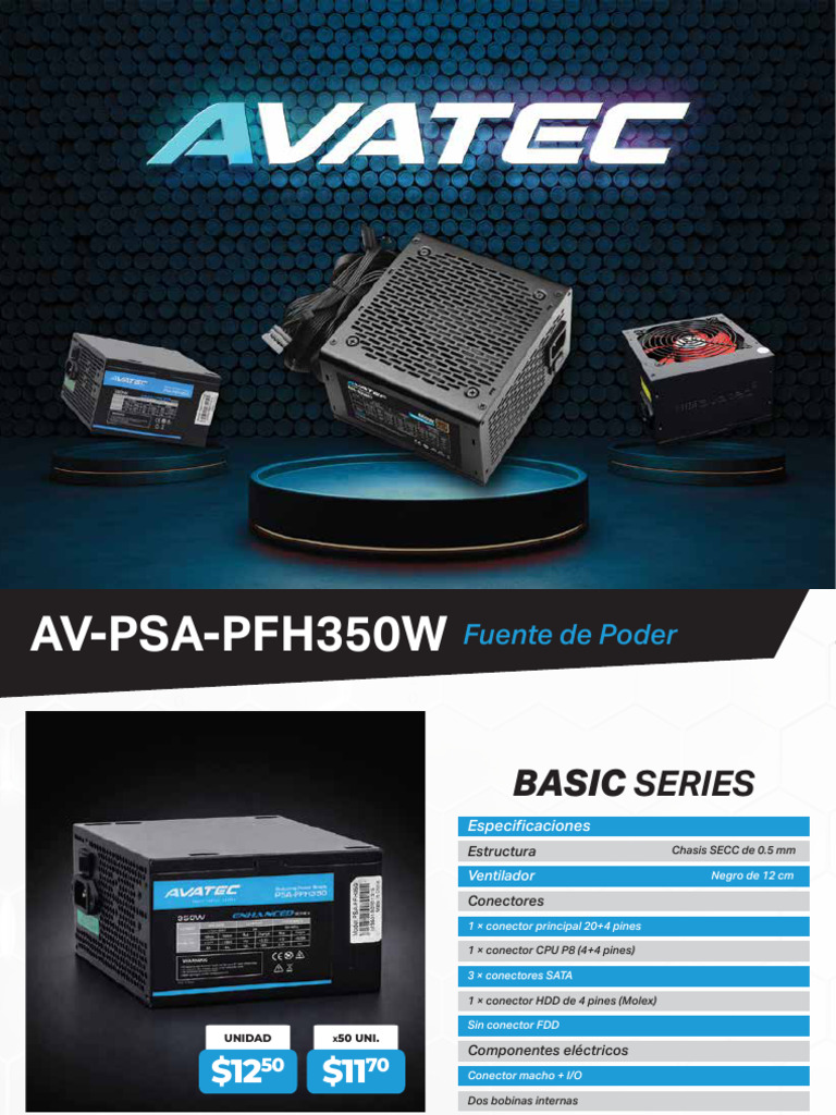 AVATEC Productos | PDF | USB | Electrónica