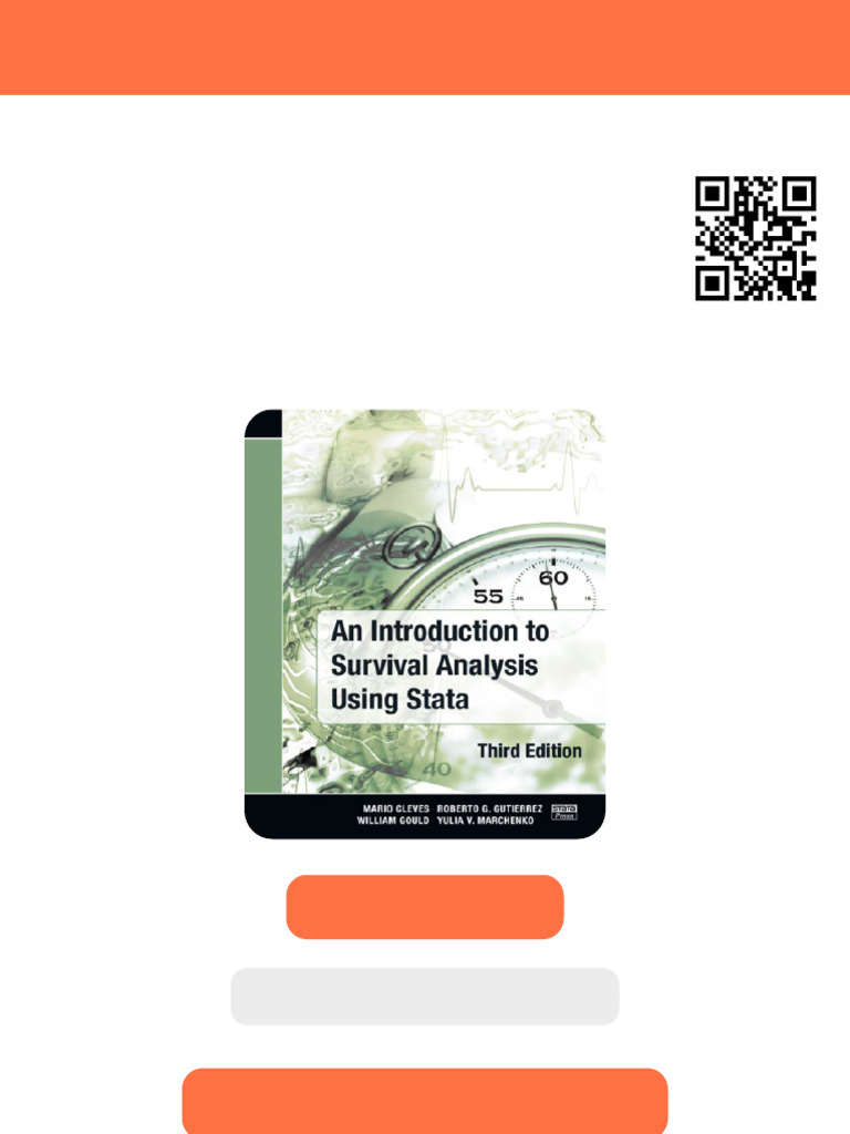 An Introduction To Survival Analysis Using Stata 3rd Edition Mario ...