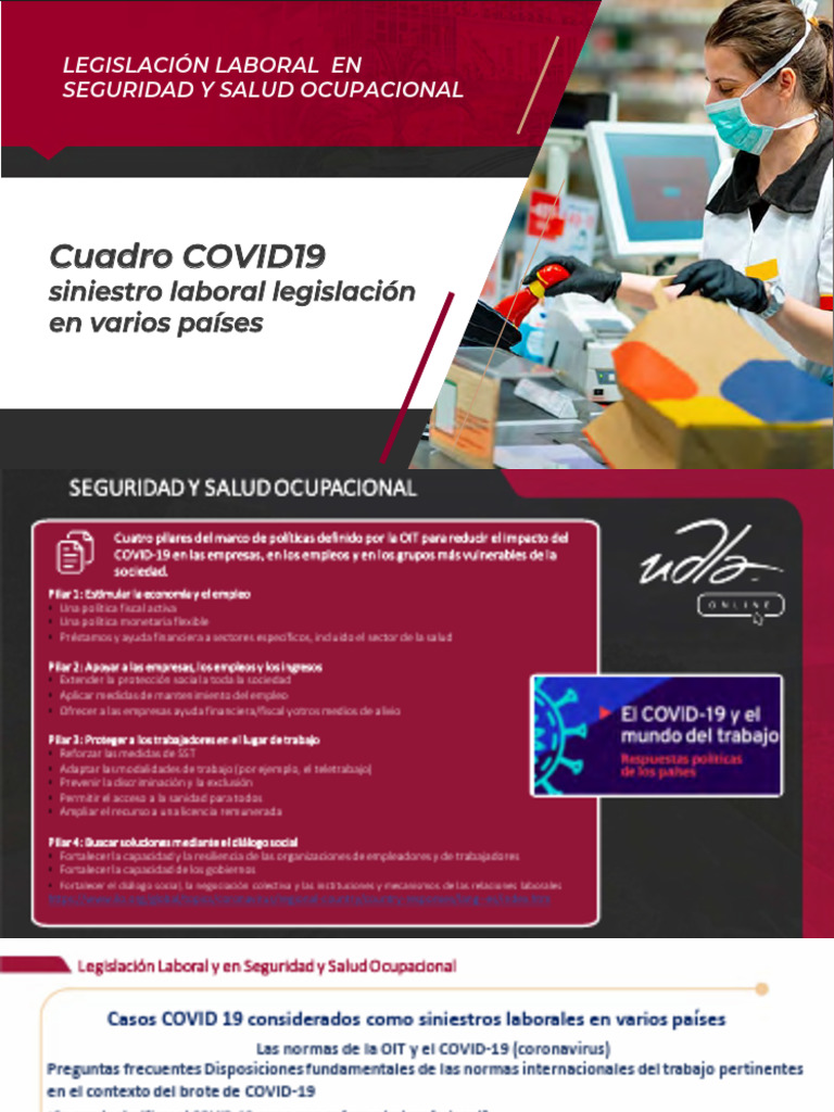 Actividad Interactiva - COVID 19 Siniestro Laboral en Varios Países y ...