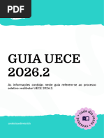 Vestibular UECE 2026.2 - Manual Do Candidato | PDF