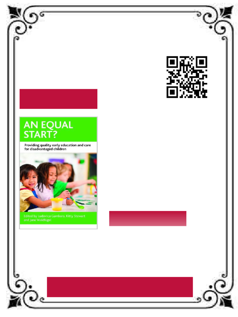 An Equal Start Providing Quality Early Education and Care for ...