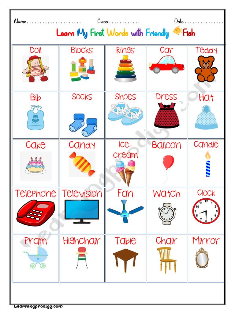 My First Words 1 | PDF