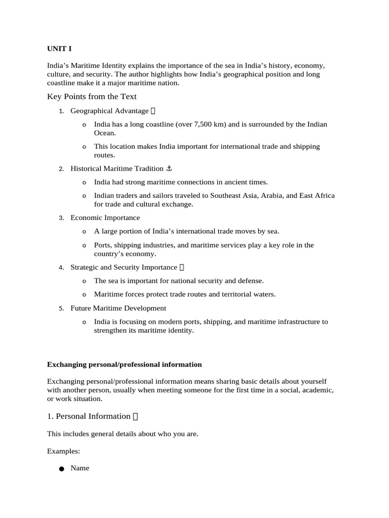 Unit I & 2 Units | PDF | Ships | Noun