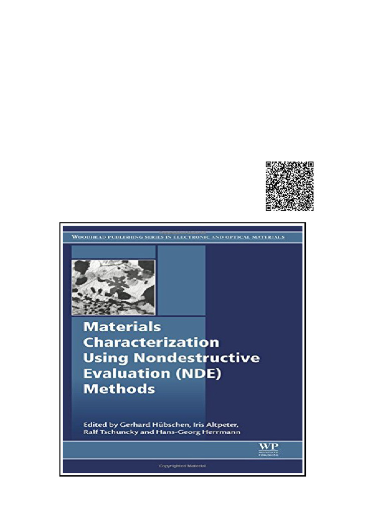 Materials Characterization Using Nondestructive Evaluation NDE Methods ...