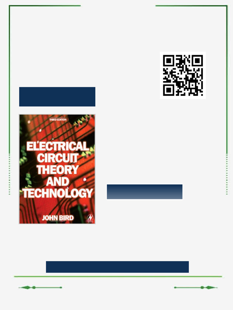 Electrical Circuit Theory and Technology 3rd Edition John Bird Ebook ...