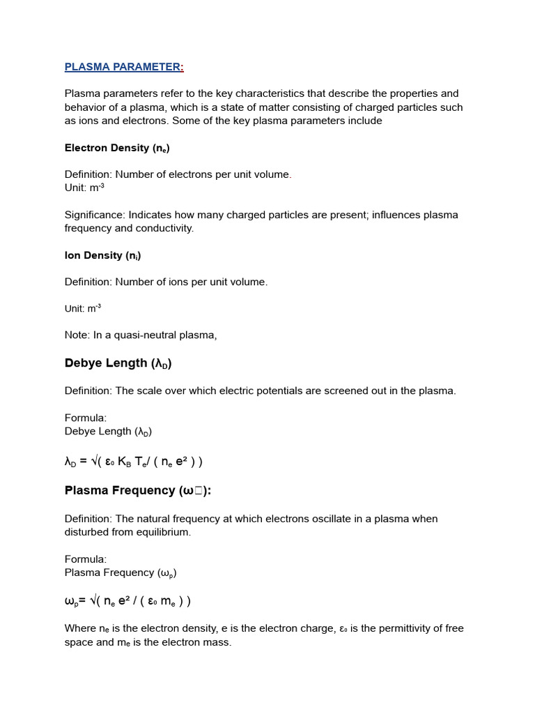 Plasma | PDF | Plasma (Physics) | Electron